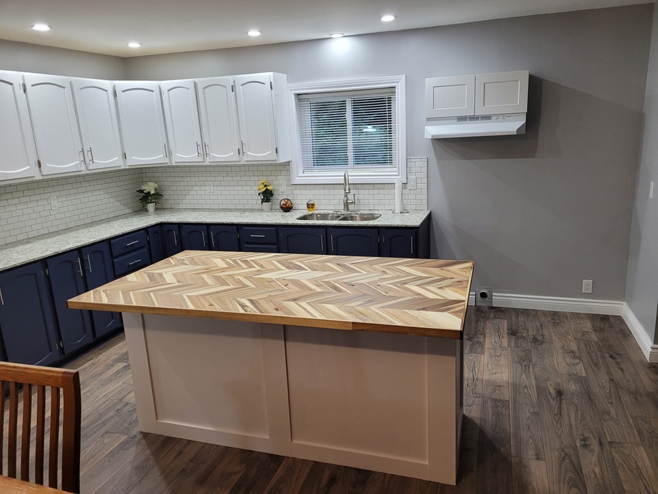 Kitchen Island Renovation - POIRIER RENOVATIONS