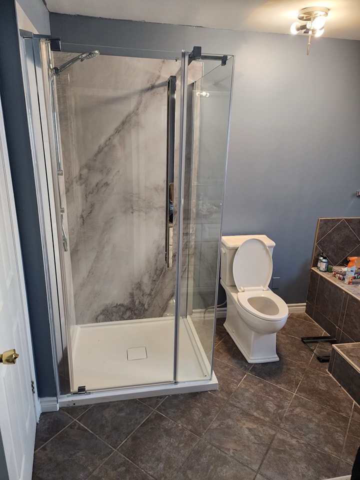 New Shower Installation - POIRIER RENOVATIONS