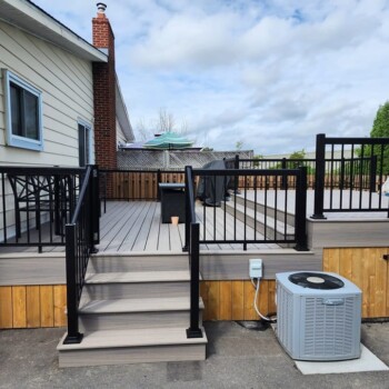 Exterior Renovations - Exterior-Service-Deck-around-pool-using-trex-decking-plus-railing-POIRIER-RENOVATIONS