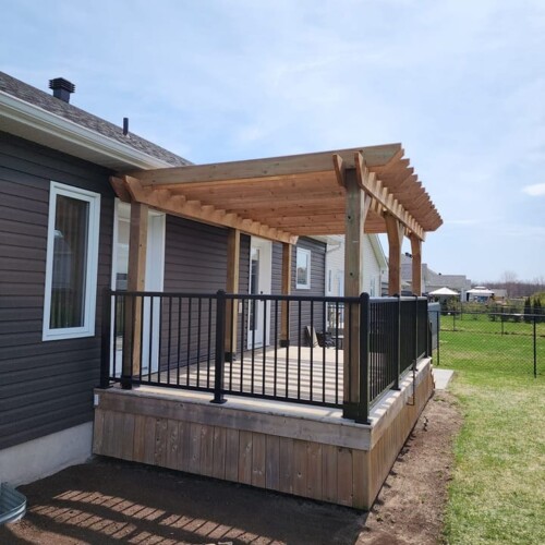 Exterior Renovations - deck-railing-and-pergola-POIRIER-RENOVATIONS